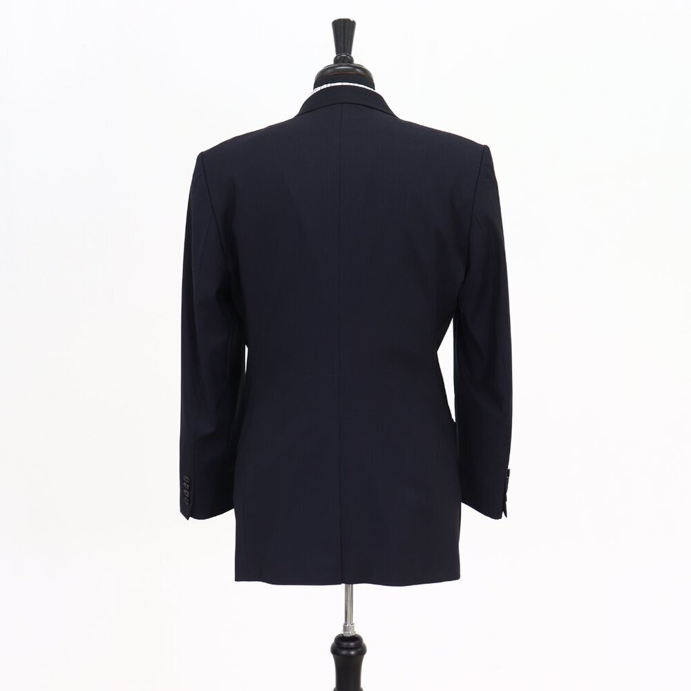 Hugo Boss 40R Navy Striped 3-Button Sport Coat Blazer Jacket G391 - Picture 7 of 11